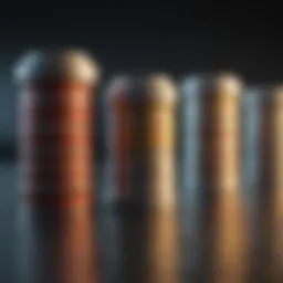 Visual comparison chart of salary components