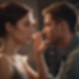 A couple engaging in a deep conversation to resolve misunderstandings.