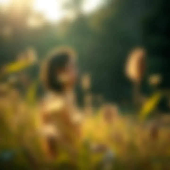 A serene nature scene encouraging mindfulness and relaxation