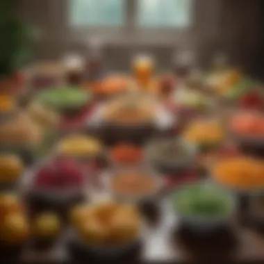 The Foundation of Vitality: Nutrition A colorful table filled with healthy, nutritious foods