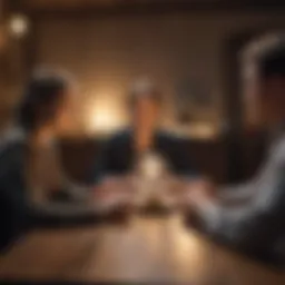 A leader engaging with team members in a collaborative setting