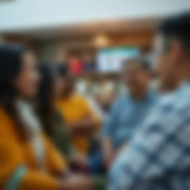 Building Meaningful Connections A supportive community engaging in conversation and connection