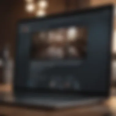 Close-up of a laptop displaying job listings