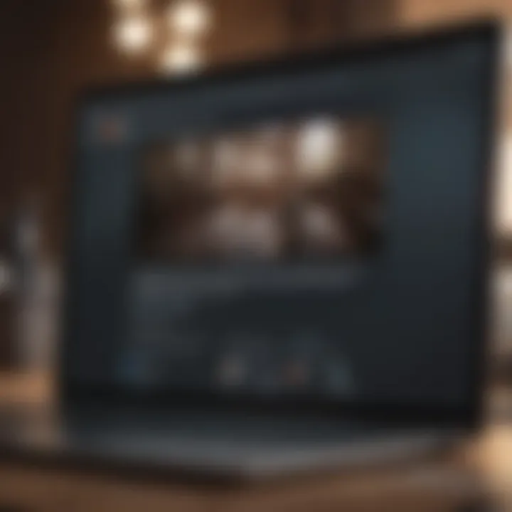 Close-up of a laptop displaying job listings