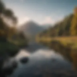 A serene landscape symbolizing personal growth