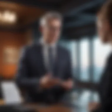 Economic Consultant Presenting Insights Economic consultant presenting insights