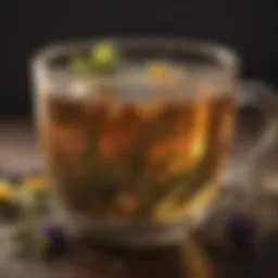Herbal tea for relaxation and energy boost