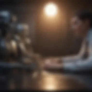 AI Integration for Conflict Resolution A technological interface symbolizing AI integration in workplace dynamics.