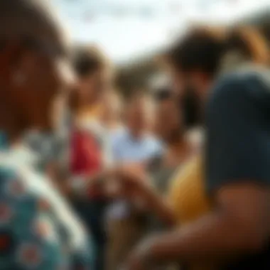 A vibrant community gathering showcasing connection