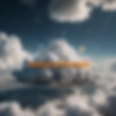 Strategic Keyword Optimization A vibrant visual of keywords and phrases emerging from a cloud, representing strategic optimization.