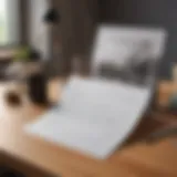 A beautifully crafted cover letter on a desk