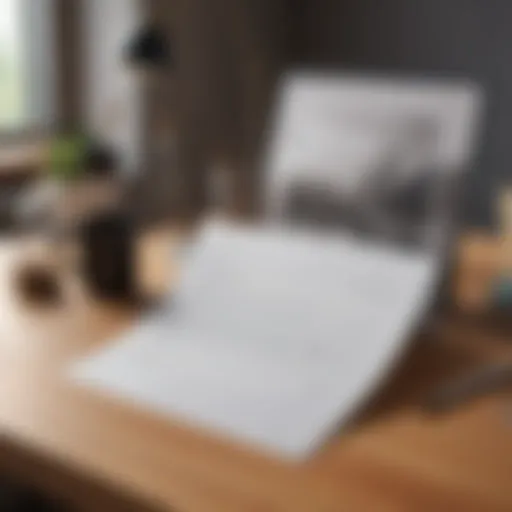 A beautifully crafted cover letter on a desk