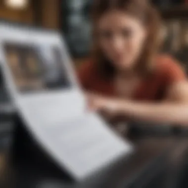 An engaging cover letter printed and ready to send