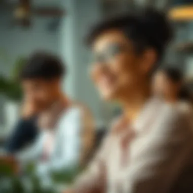 A vibrant workplace showcasing a culture of appreciation