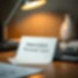 A heartfelt farewell card placed on a desk