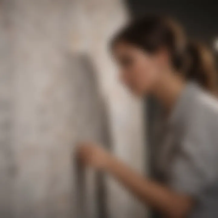 An individual mapping out their goals on a canvas