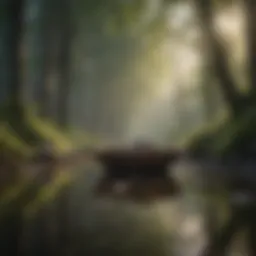 A serene landscape depicting tranquility and patience