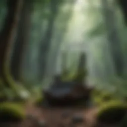 A tranquil nature scene promoting mindfulness