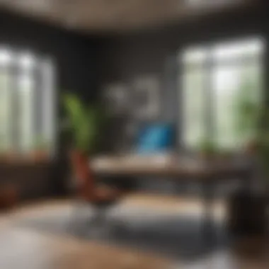 The Essence of a Productive Environment A serene workspace reflecting balance and focus