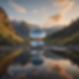 A serene landscape representing personal reflection and introspection