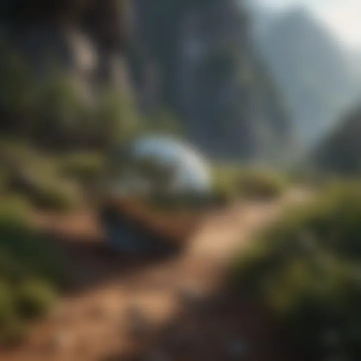 A serene landscape representing self-discovery