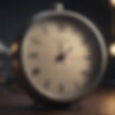 A clock indicating the importance of timing in conversations