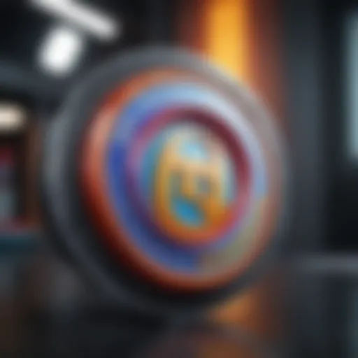A captivating visual representation of a company logo with vibrant colors.