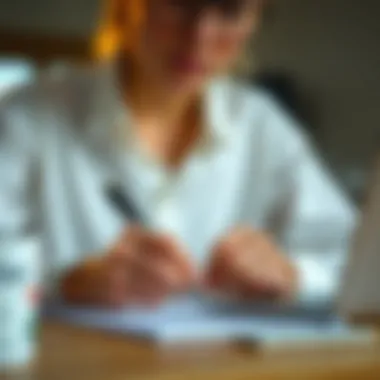 Personalizing Your Communication A person thoughtfully writing a note