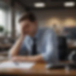 Visual representation of stress triggers in a work environment