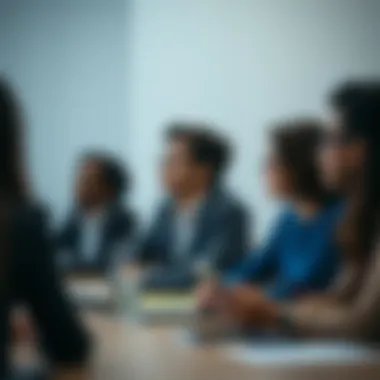An individual actively listening during a team meeting