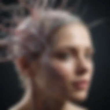 Interconnected Neural Pathways in Cognitive Development Brain with interconnected neural pathways