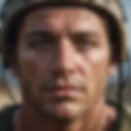 Elite Navy SEAL in intense training