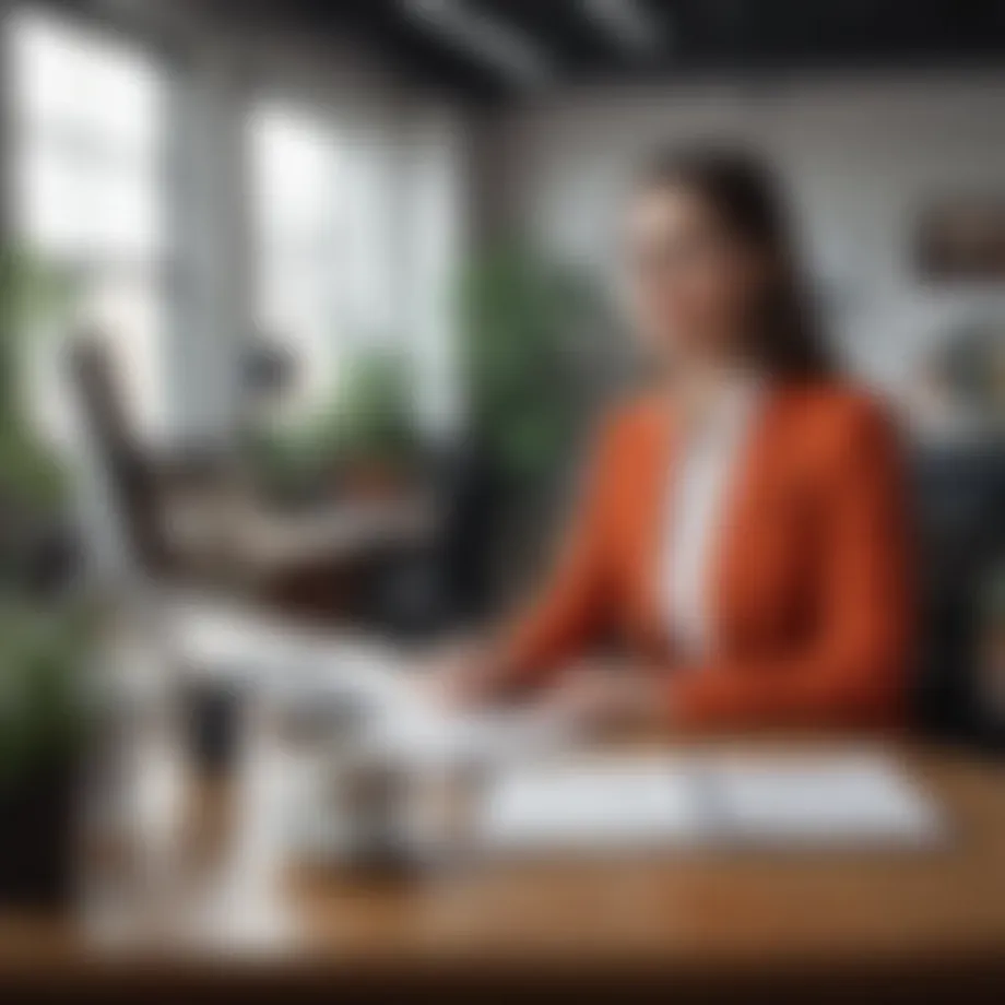 A serene office environment promoting emotional well-being