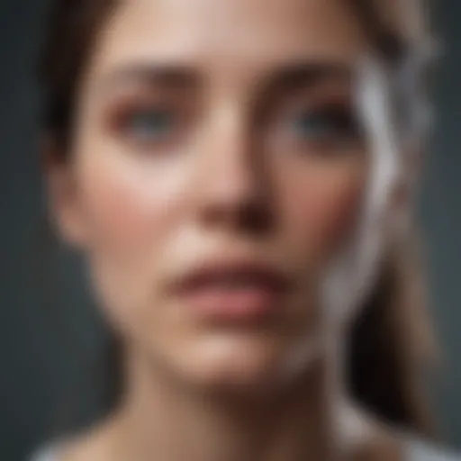 Abstract concept of emotional turmoil