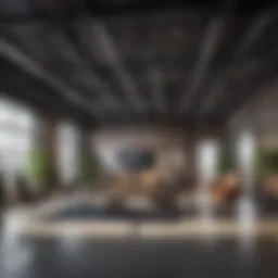 Innovative office space design promoting collaboration and creativity