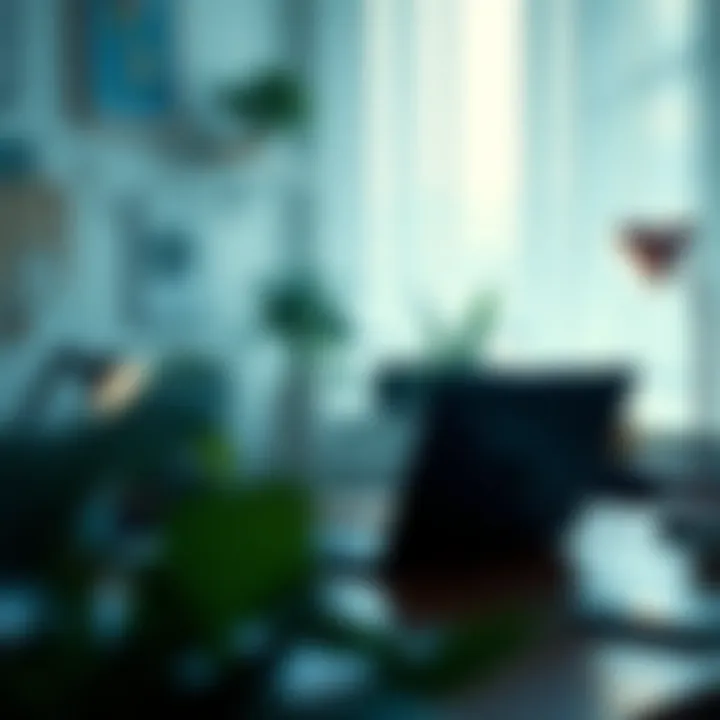 Creating an Environment for Enhanced Concentration A serene workspace promoting focus