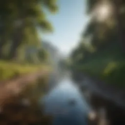 A serene landscape symbolizing tranquility and positive energy