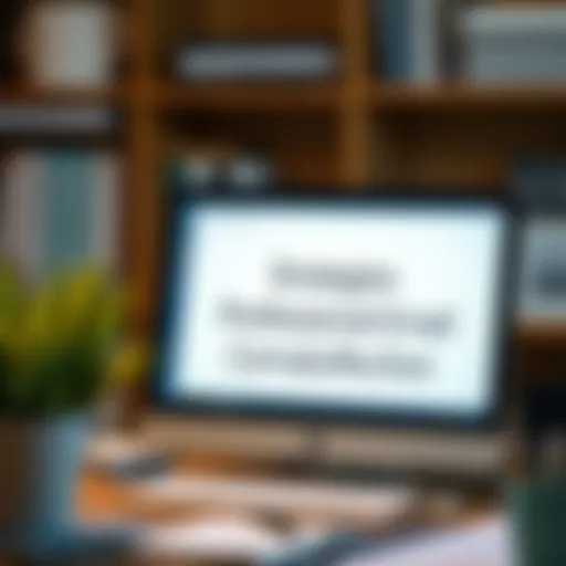 A well-organized email inbox showcasing professionalism
