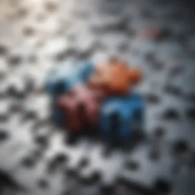 Puzzle Pieces of Inclusiveness Abstract representation of inclusiveness through interconnected puzzle pieces