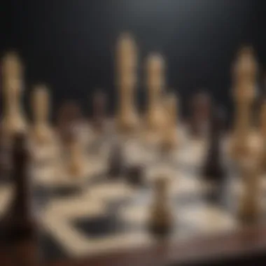 Strategic Thinking in Business A chessboard with pieces strategically placed, symbolizing strategic thinking in entrepreneurship.