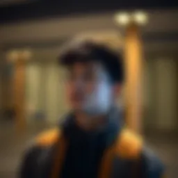 A student contemplating their future career paths