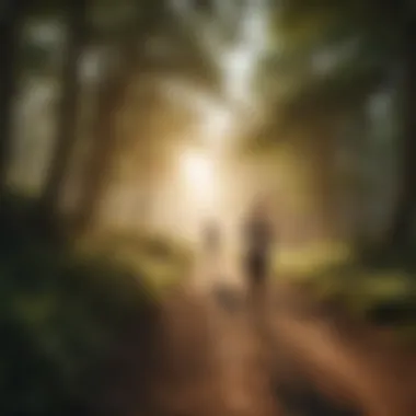 The Tranquil Impact of Jogging on Anxiety A serene landscape showcasing an individual jogging in nature, emphasizing the connection between exercise and mental peace.