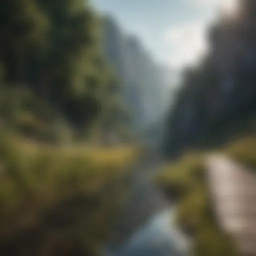 A serene landscape symbolizing transformation and growth