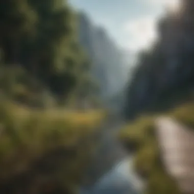 The Journey of Transformation A serene landscape symbolizing transformation and growth