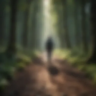 Rejuvenating Forest Walk Person engaging in a rejuvenating forest walk