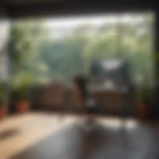 A tranquil workspace reflecting focus and discipline