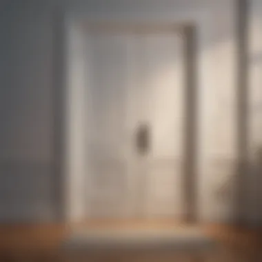 Visual metaphor of communication in friendship as an open door inviting connection