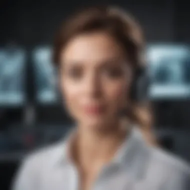 Upskilling for the Future Job Market A professional engaging in a virtual training session