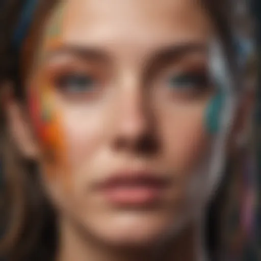 A vibrant abstract representation of mental health and emotional wellbeing interconnectedness.