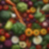 A colorful array of fresh vegetables showcasing nutrient diversity.